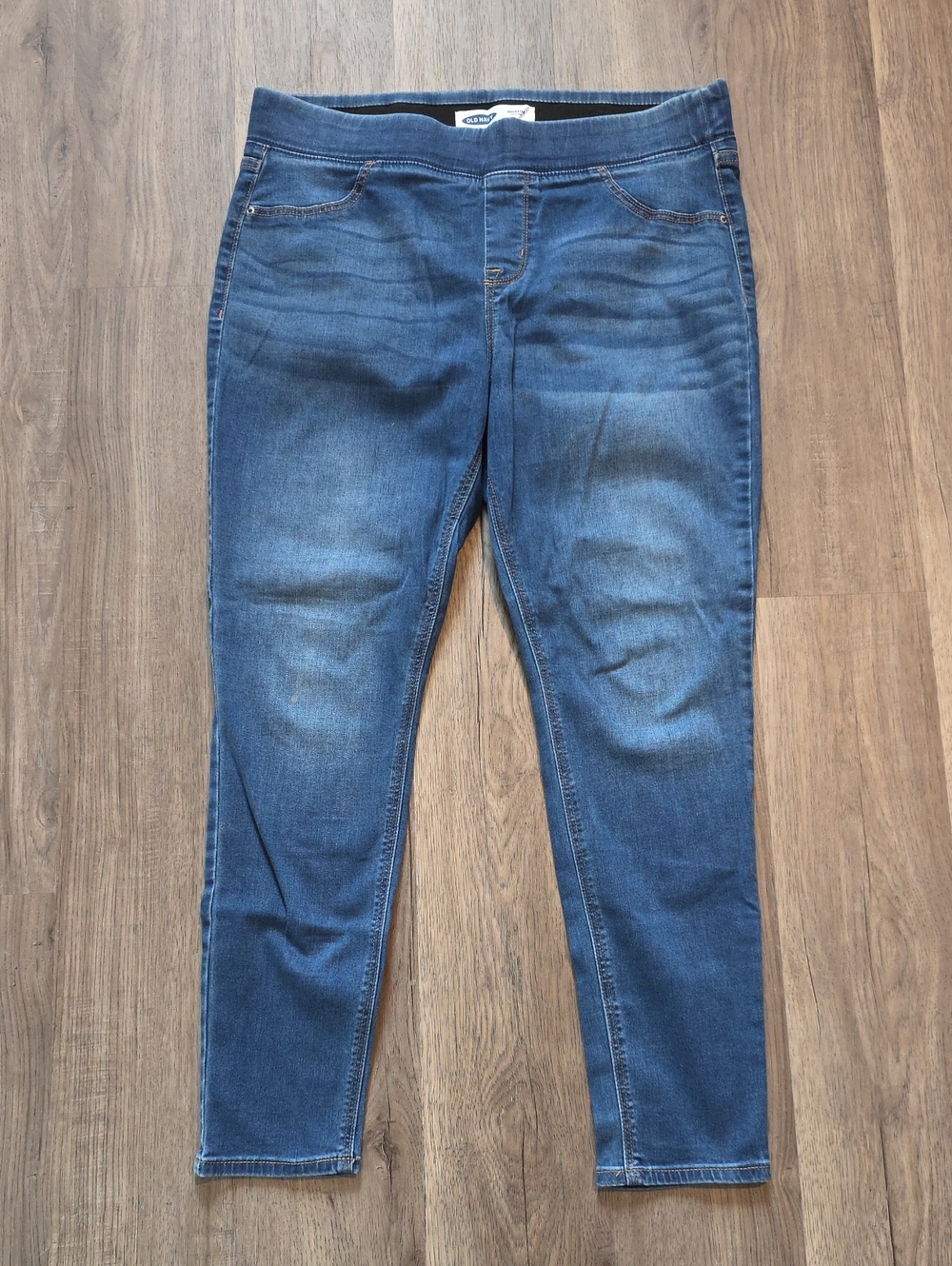 Old Navy Rockstar Medium Blue Stretch Pull-On Jeggings 14